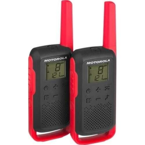 MOTOROLA T62 WALKIE TALKIE Red 2ks MOTOROLA T62 WALKIE TALKIE Red 2ks