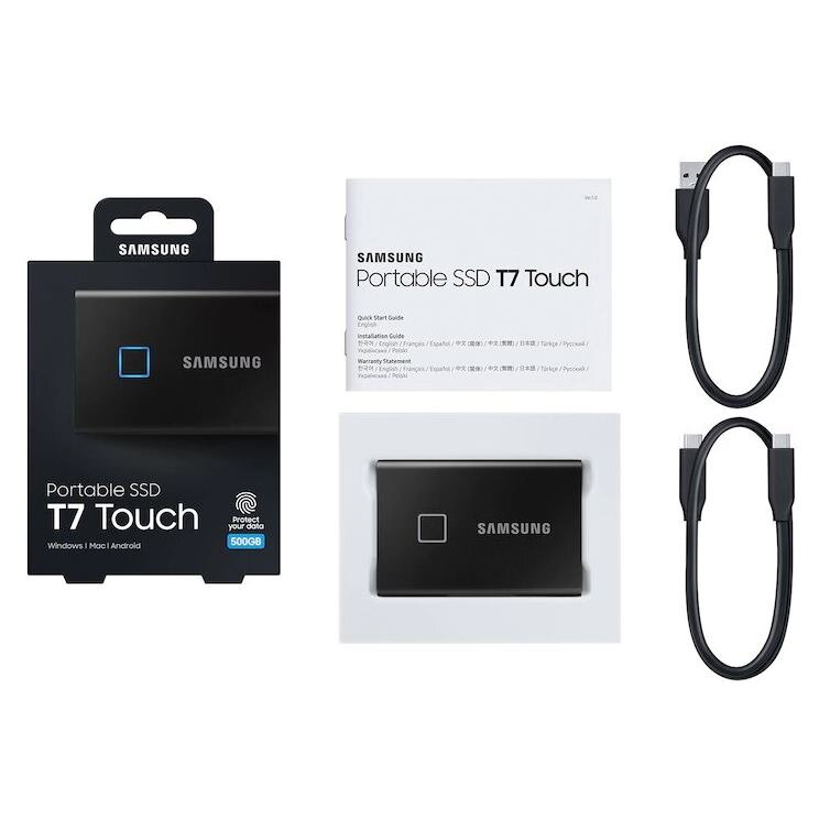 SAMSUNG T7 Touch 2,5" SSD, 2TB, black