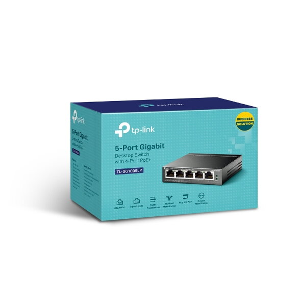 TP-Link TL-SG1005LP, Switch 5-Port/1000Mbps/D/PoE+ TP-Link TL-SG1005LP, Switch 5-Port/1000Mbps/D/PoE+
