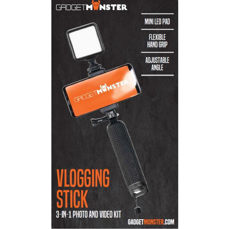 GADGETMONSTER GDM-1021, LED Selfie tyč GADGETMONSTER GDM-1021, LED Selfie tyč