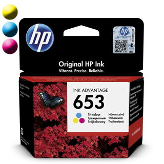 HP Cartridge 3YM74AE CMY HP653 HP Cartridge 3YM74AE CMY HP653