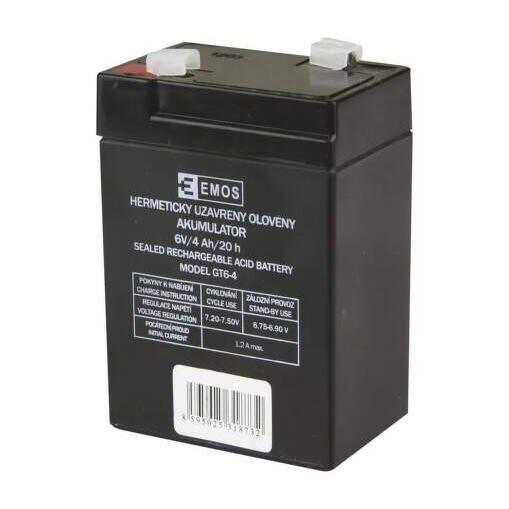 EMOS B9641, Akumulátor 6V/4Ah, AGM EMOS B9641, Akumulátor 6V/4Ah, AGM