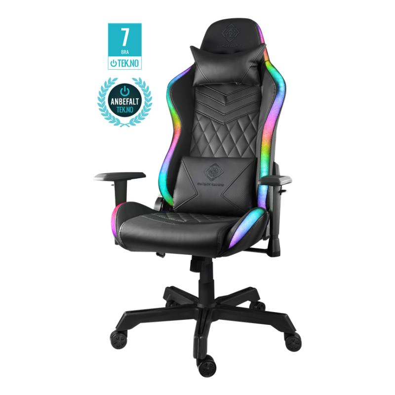 DELTACO GAM-080, RGB Herná stolička čierna DELTACO GAM-080, RGB Herná stolička čierna