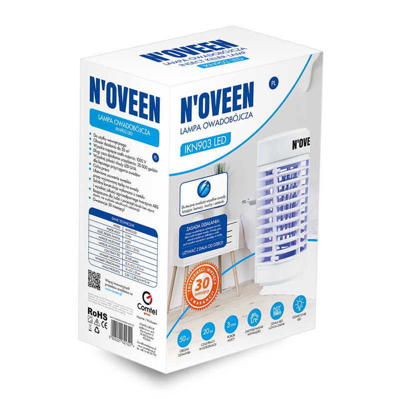 NOVEEN IKN903, Elektrický lapač hmyzu NOVEEN IKN903, Elektrický lapač hmyzu