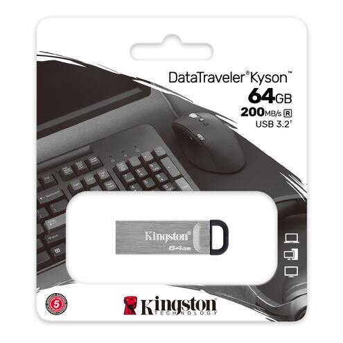 KINGSTON DataTraveler Kyson USB 3.2, 64GB KINGSTON DataTraveler Kyson USB 3.2, 64GB