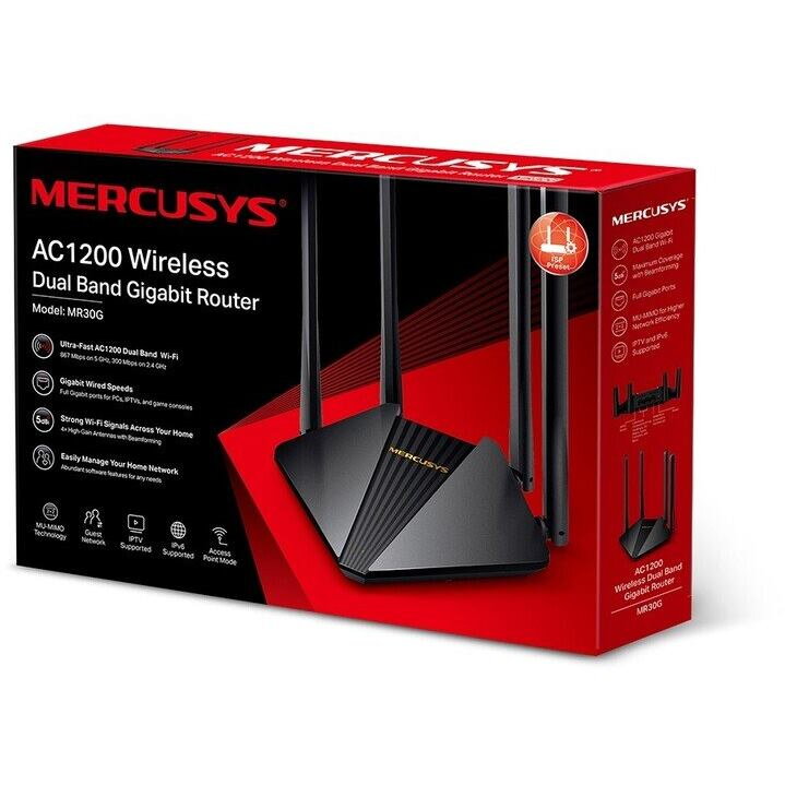 MERCUSYS MR30G, AC1200 Wireless Dual Band Router MERCUSYS MR30G, AC1200 Wireless Dual Band Router
