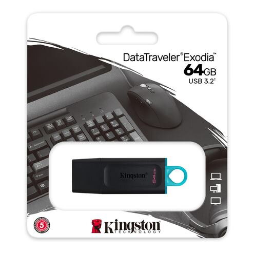 KINGSTON DataTraveler EXODIA 64GB blk/blu