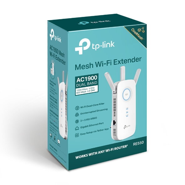 TP-Link RE550 AC1900 Dual Band Extender TP-Link RE550 AC1900 Dual Band Extender