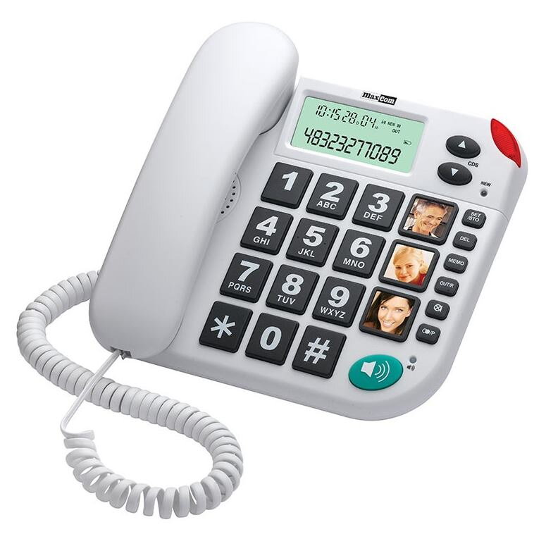 MAXCOM KXT480, Telefón pre seniorov, biely MAXCOM KXT480, Telefón pre seniorov, biely