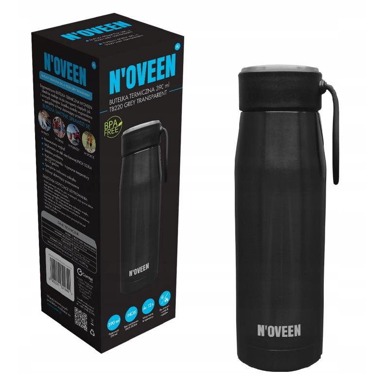 NOVEEN TB220, Termoska, 390ml, čierna NOVEEN TB220, Termoska, 390ml, čierna