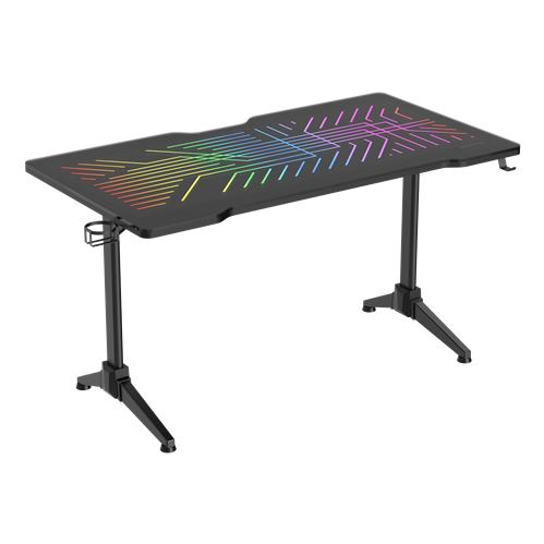 DELTACO GAM-150 DT420 RGB, Herný stôl, čierny DELTACO GAM-150 DT420 RGB, Herný stôl, čierny