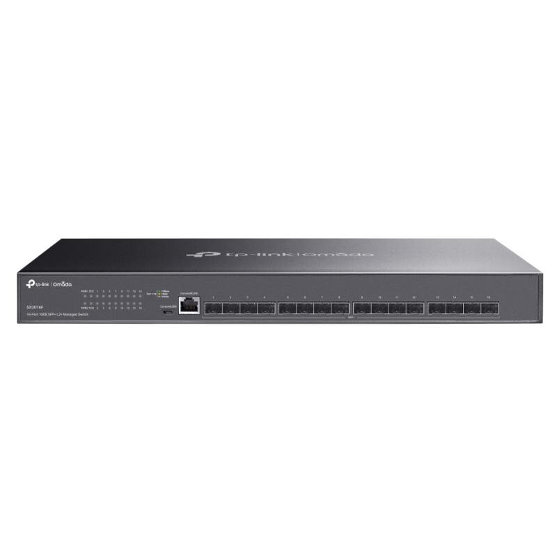 TP-Link SX3016F, 10GE 16-Port Switch Omada SDN TP-Link SX3016F, 10GE 16-Port Switch Omada SDN