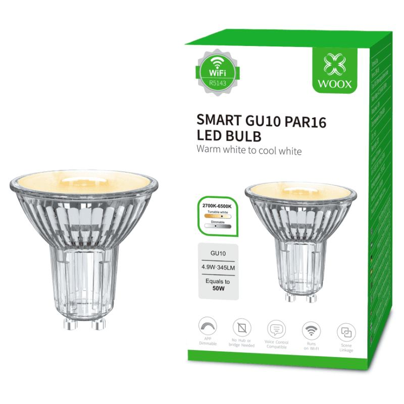 WOOX R5143, WiFi Smart Bulb GU10, PAR16, 345 lm WOOX R5143, WiFi Smart Bulb GU10, PAR16, 345 lm