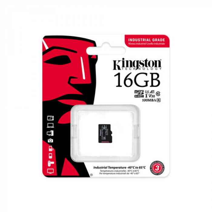 KINGSTON Micro SDHC INDUSTRIAL 16GB C10 A1 KINGSTON Micro SDHC INDUSTRIAL 16GB C10 A1