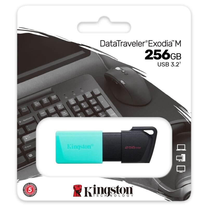 KINGSTON DataTraveler EXODIA M, 256GB, blk/tea KINGSTON DataTraveler EXODIA M, 256GB, blk/tea