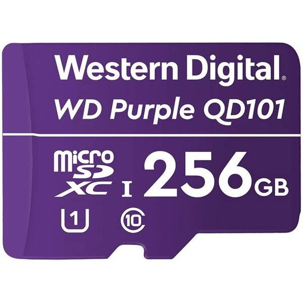 WD Purple SC QD101, microSD karta, 256 GB, U1