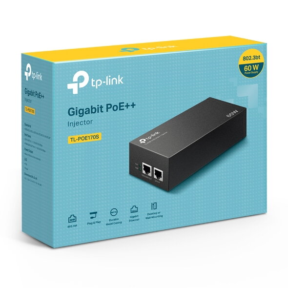 TP-Link TL-POE170S PoE++ Injector TP-Link TL-POE170S PoE++ Injector