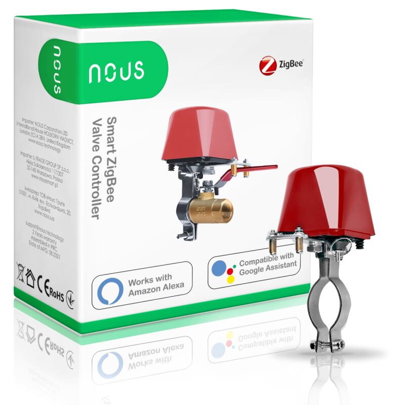 NOUS LZ3, Tuya/ZigBee, Zatvárač ventilu