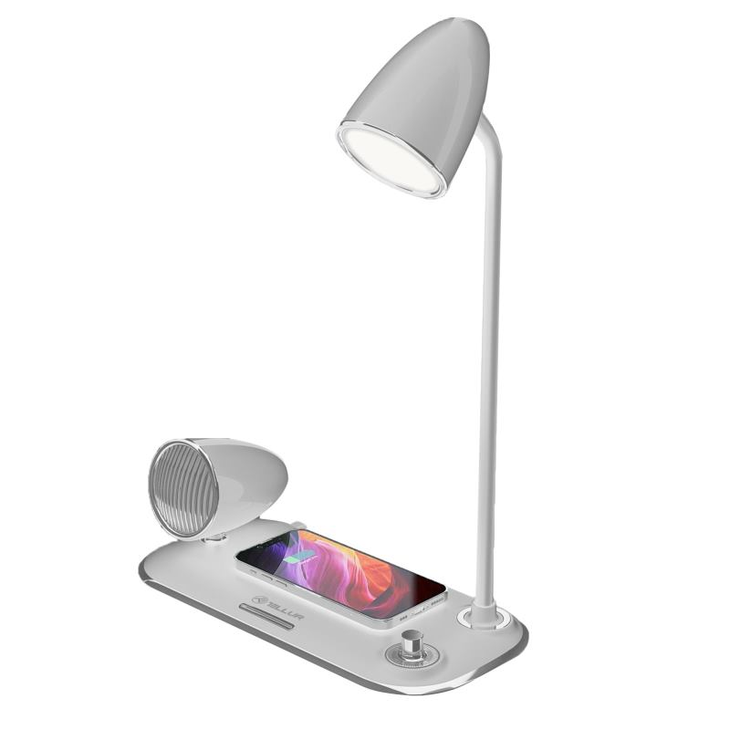 TELLUR Nostalgia, Stolová LED lampa, Qi, wht TELLUR Nostalgia, Stolová LED lampa, Qi, wht