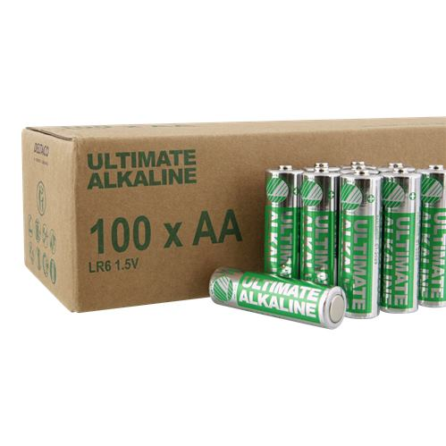 DELTACO ULTIMATE, Batérie alkalické AA, LR06 100ks