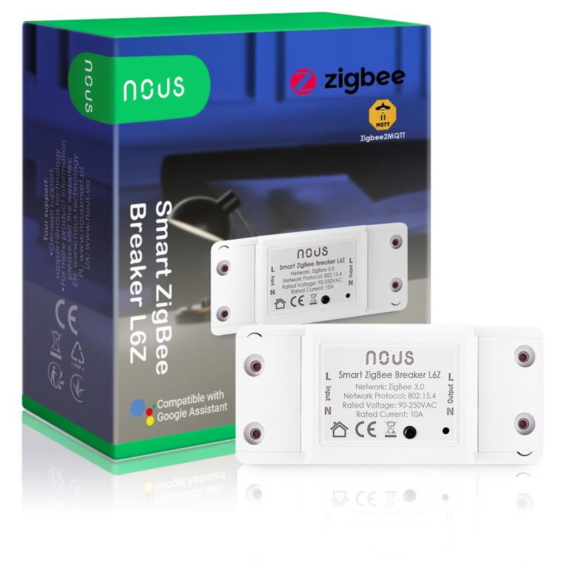 NOUS L6Z, Tuya/ZigBee SMART Breaker, prepínač NOUS L6Z, Tuya/ZigBee SMART Breaker, prepínač