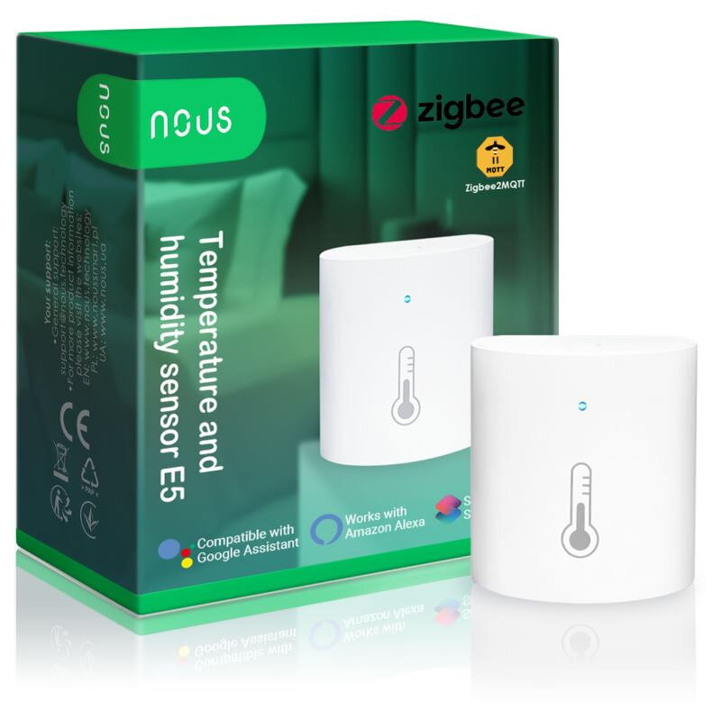 NOUS E5 Tuya/ZigBee, Senzor teploty a vlhkosti NOUS E5 Tuya/ZigBee, Senzor teploty a vlhkosti