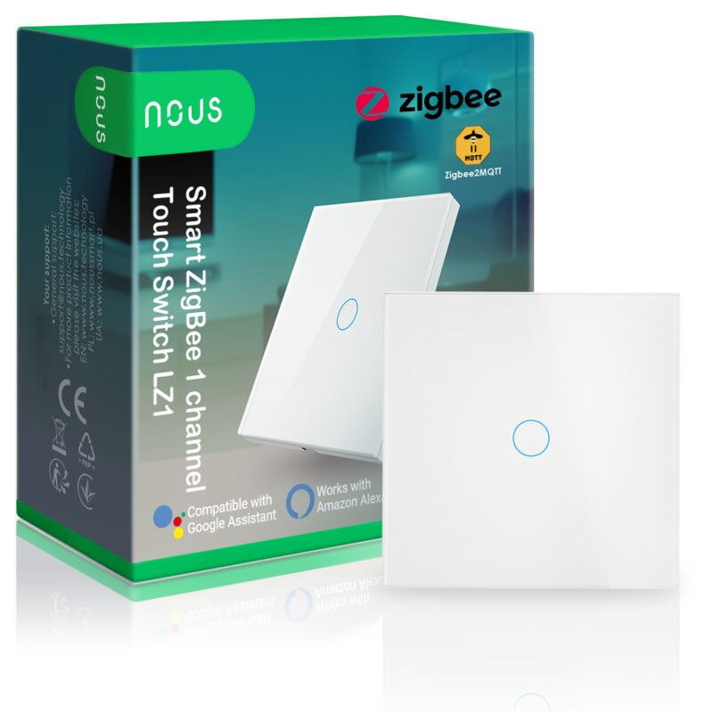 NOUS LZ1, Tuya/ZigBee LIGHT Switch, prepínač NOUS LZ1, Tuya/ZigBee LIGHT Switch, prepínač