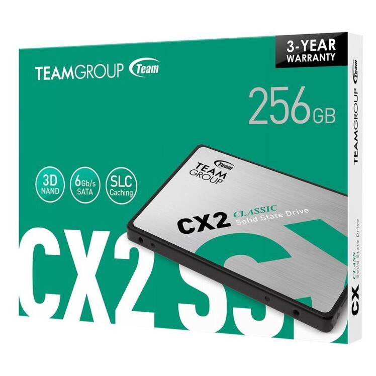 TEAM GROUP CX2 SSD 256GB 2.5"/SATA3/7mm