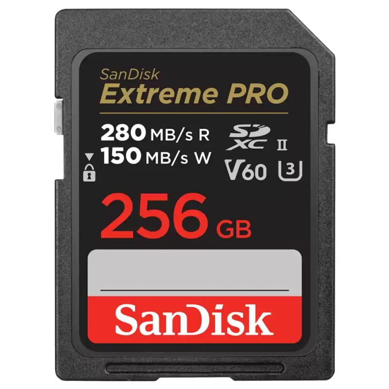 SanDisk Extreme PRO SD karta, 256 GB, V60, C10