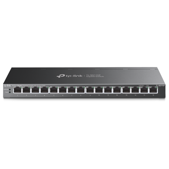 TP-Link Switch 16-Port/100/1000Mbps, PoE+ TP-Link Switch 16-Port/100/1000Mbps, PoE+