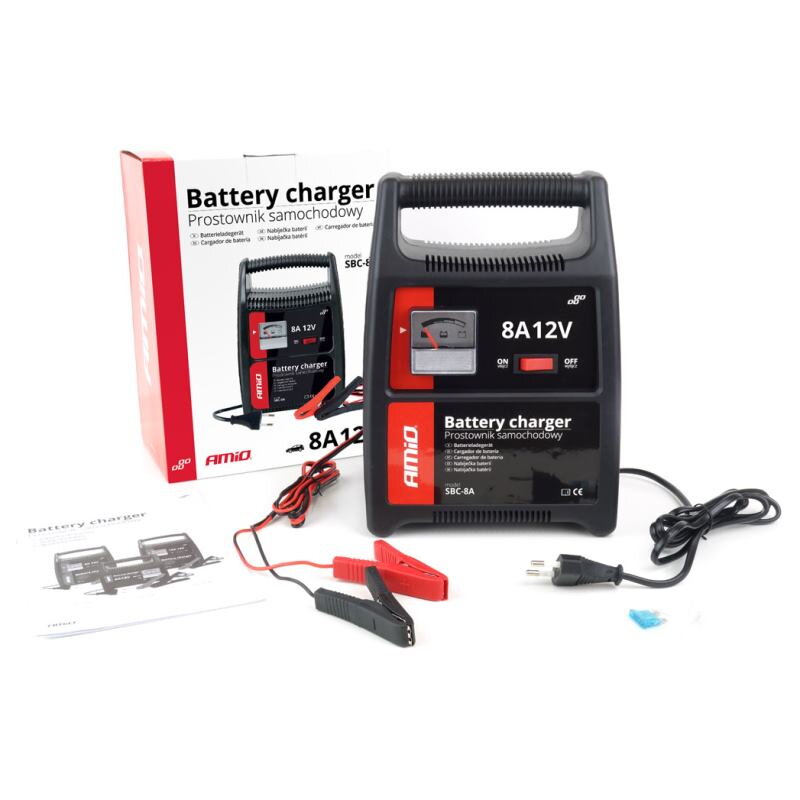 AMIO Nabíjačka autobatérií, 8A, 12V (02086) AMIO Nabíjačka autobatérií, 8A, 12V (02086)