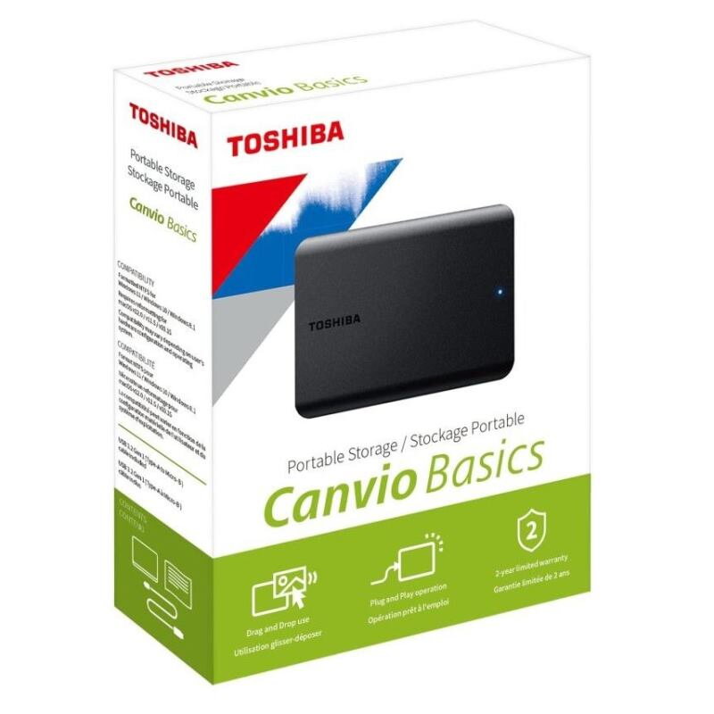 TOSHIBA Canvio BASICS 2022, 1TB, USB3.2, 2,5" TOSHIBA Canvio BASICS 2022, 1TB, USB3.2, 2,5"