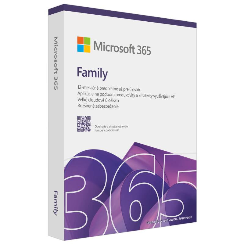 MICROSOFT 365 Family SK 1rok ML MICROSOFT 365 Family SK 1rok ML