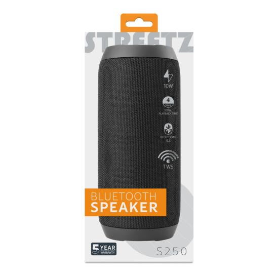 DELTACO S250-BL STREETZ, Bezdrôtový reproduktor10W DELTACO S250-BL STREETZ, Bezdrôtový reproduktor10W