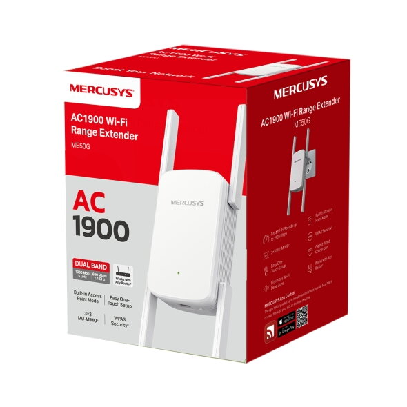MERCUSYS ME50G AC1900 Wi-Fi 6 Range Extender MERCUSYS ME50G AC1900 Wi-Fi 6 Range Extender