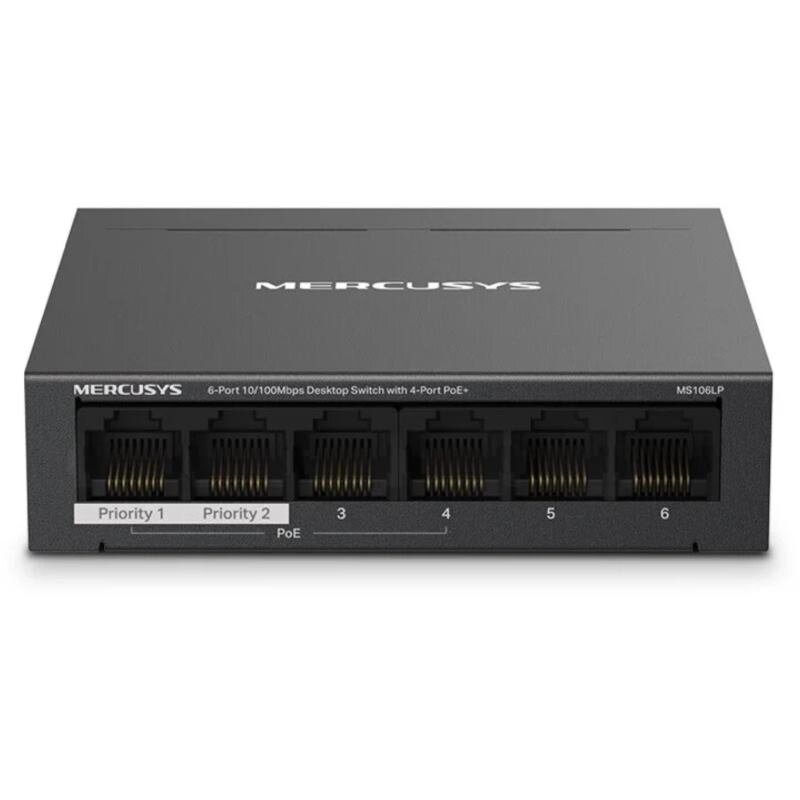 MERCUSYS MS106LP, 6-Port 100 Mbps Desktop Switch MERCUSYS MS106LP, 6-Port 100 Mbps Desktop Switch