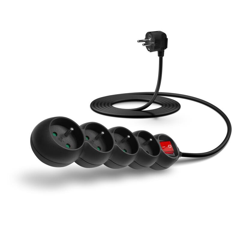 CONNECT IT 4 PowerRex, Predlžovačka, 4x FR, 3m, č CONNECT IT 4 PowerRex, Predlžovačka, 4x FR, 3m, č