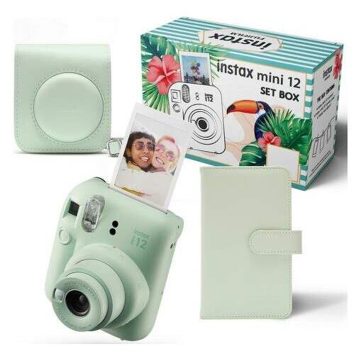 FujiFilm Instax Mini 12 BIG Bundle, Mint Green