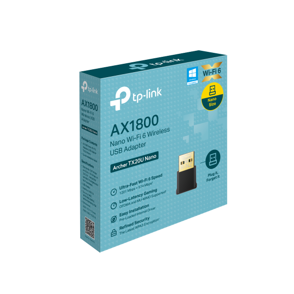TP-Link Archer TX20U Nano Wireless USB Adapter TP-Link Archer TX20U Nano Wireless USB Adapter