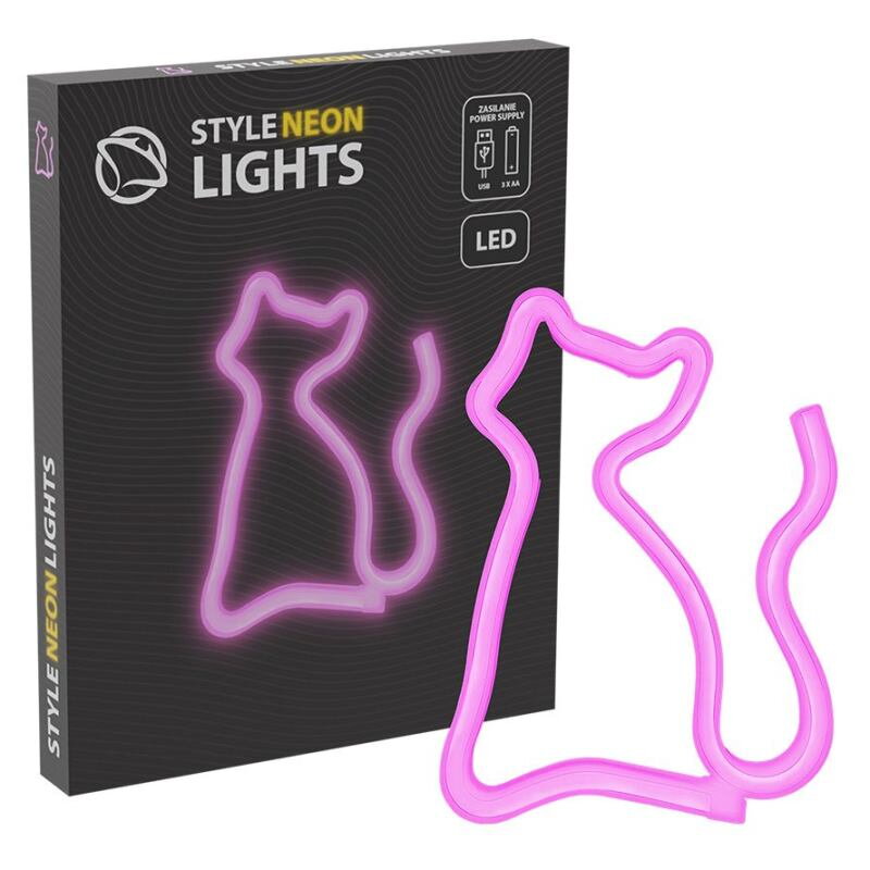 MANTA CAT, LED Neon plexi dekorácia MANTA CAT, LED Neon plexi dekorácia