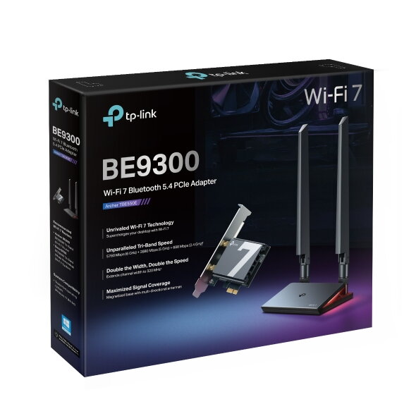 TP-Link Archer TBE550E, BE9300 WiFi 7 BT 5.4 PCIe TP-Link Archer TBE550E, BE9300 WiFi 7 BT 5.4 PCIe