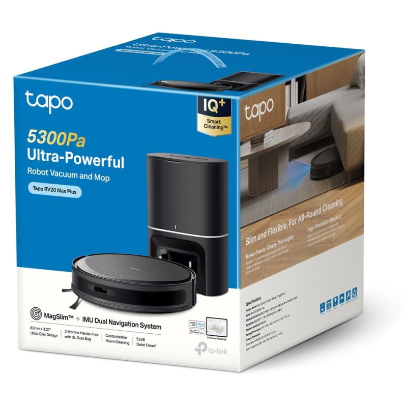 TP-LINK Tapo RV20 Max Plus, Robotický vys s mo TP-LINK Tapo RV20 Max Plus, Robotický vys s mo