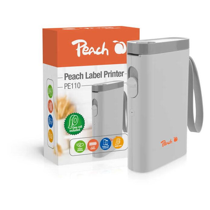 PEACH PE110-w, Tlačiareň štítkov, biela PEACH PE110-w, Tlačiareň štítkov, biela