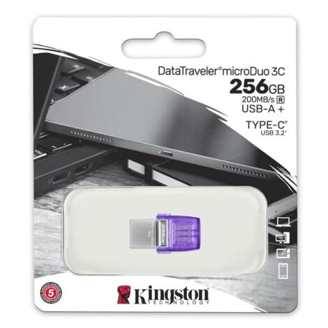 KINGSTON DataTraveler microDuo 3C USB 3.2, 256GB KINGSTON DataTraveler microDuo 3C USB 3.2, 256GB