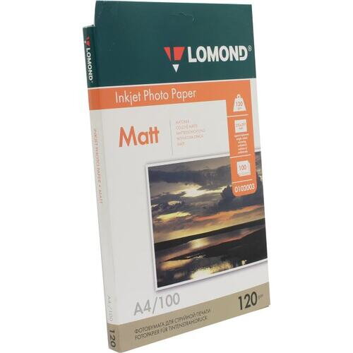 LOMOND Fotopapier, matný, 120 g/m2, A4, 100 hárkov LOMOND Fotopapier, matný, 120 g/m2, A4, 100 hárkov