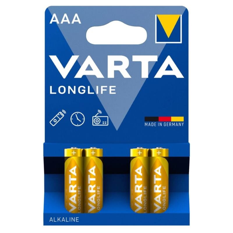 VARTA Batérie LONGLIFE LR03, AAA, 4ks VARTA Batérie LONGLIFE LR03, AAA, 4ks