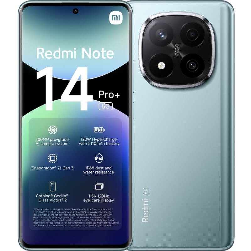 XIAOMI Redmi Note 14 Pro+ 5G 6,67" 8GB/256GB, Blu