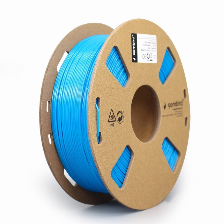 GEMBIRD Náplň 3D PETG 1.75mm/1kg Blue