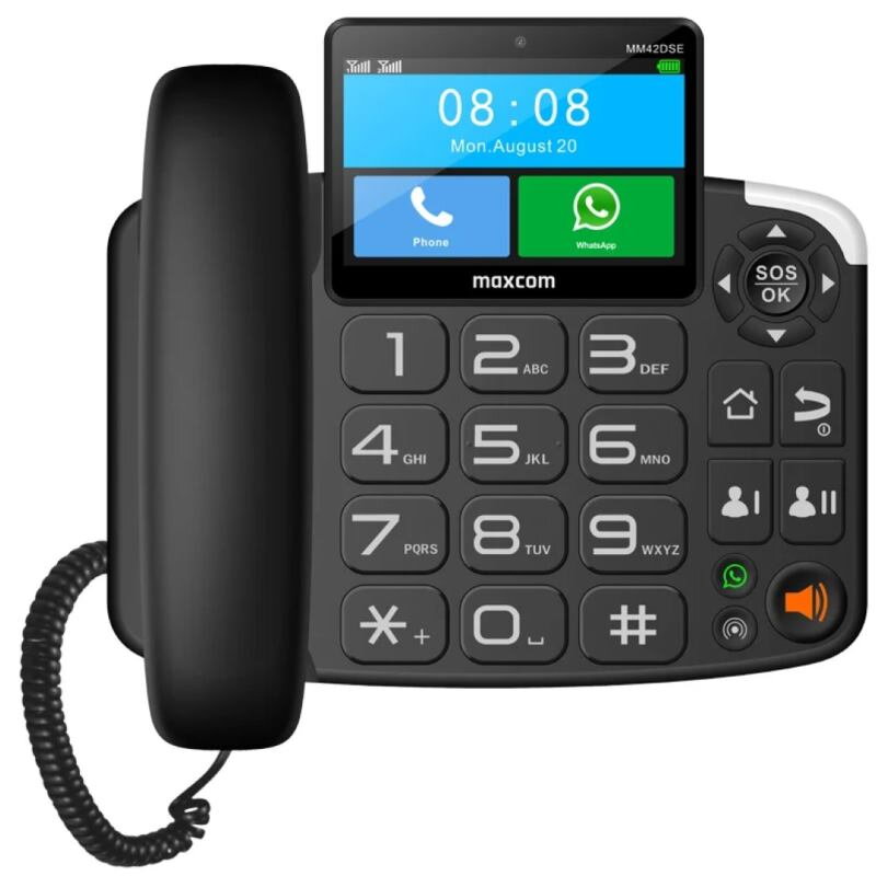 MAXCOM MM42D SE, Stolný telefón, Dual SIM, 4G LTE