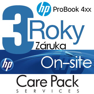 HP Rozšírenie záruky na 3 roky On-site ProBook 4xx